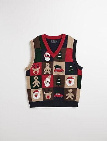 Gilet de Noël en tricot, MO Fashion