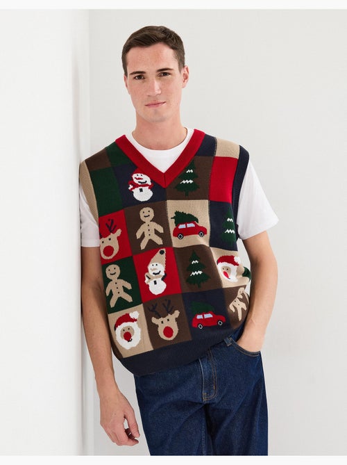 Gilet de Noël en tricot, MO Fashion - Kiabi Gilet de Noël en tricot, MO Fashion - Kiabi