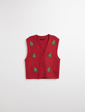 Gilet de Noël en tricot, MO Fashion