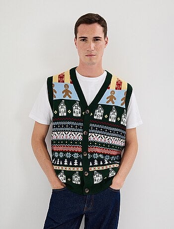 Gilet de Noël en tricot, MO Fashion