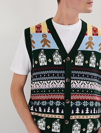 Gilet de Noël en tricot, MO Fashion