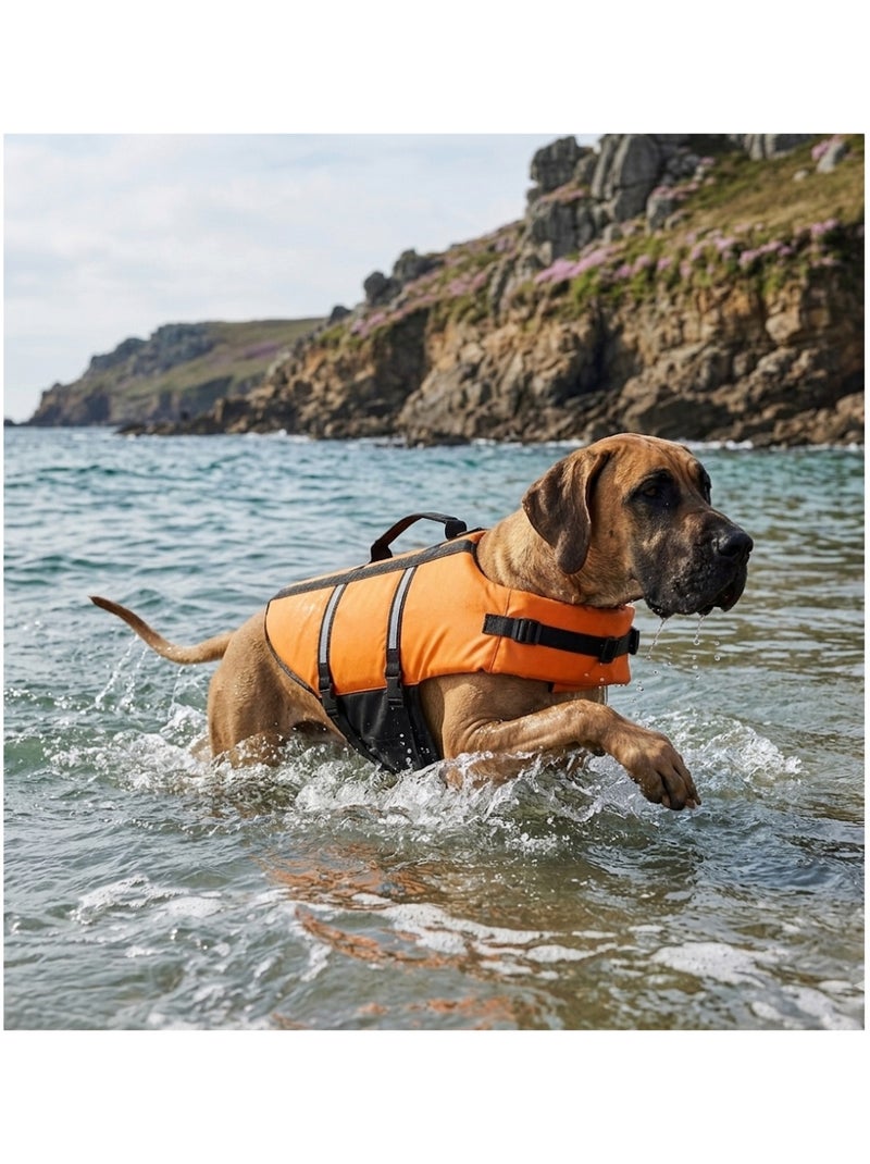 Gilet de Sauvetage pour Chien Marinus fluo Orange - Kiabi
