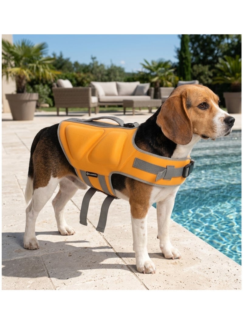 Gilet de Sauvetage réglable pour Chien Swimmy Jaune - Kiabi