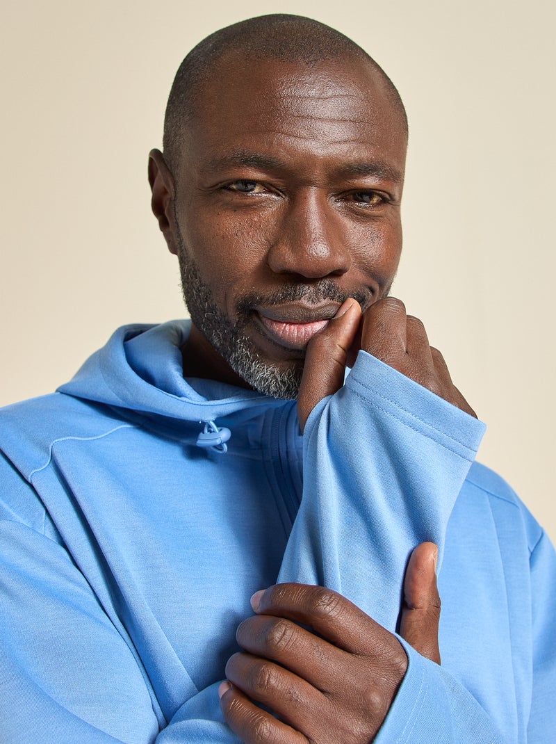 Gilet de sport à capuche - (ekstract) Bleu - Kiabi