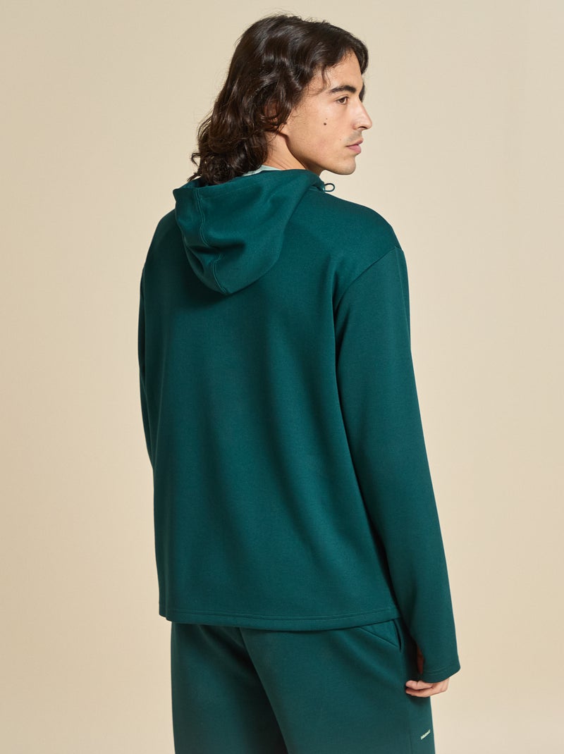 Gilet de sport à capuche - (ekstract) Vert - Kiabi