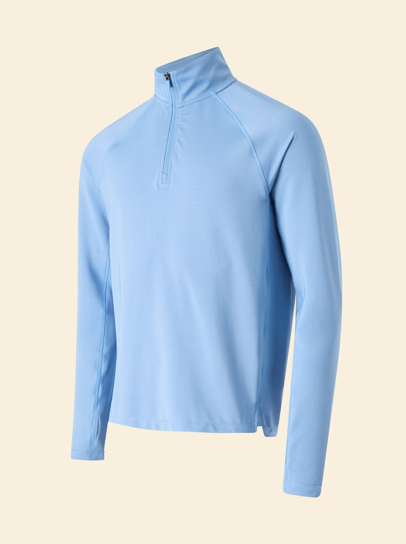 Gilet de sport à col zippé - (ekstract) Bleu - Kiabi