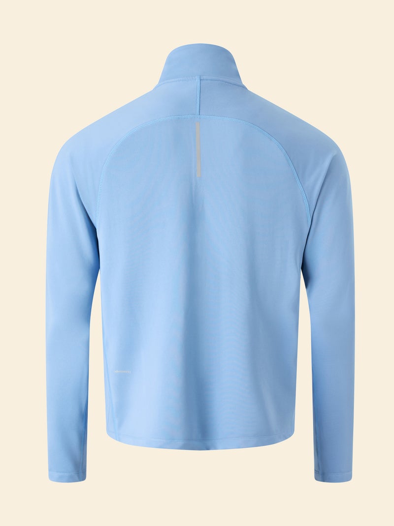 Gilet de sport à col zippé - (ekstract) Bleu - Kiabi