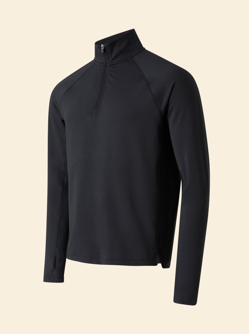 Gilet de sport à col zippé - (ekstract) Noir - Kiabi