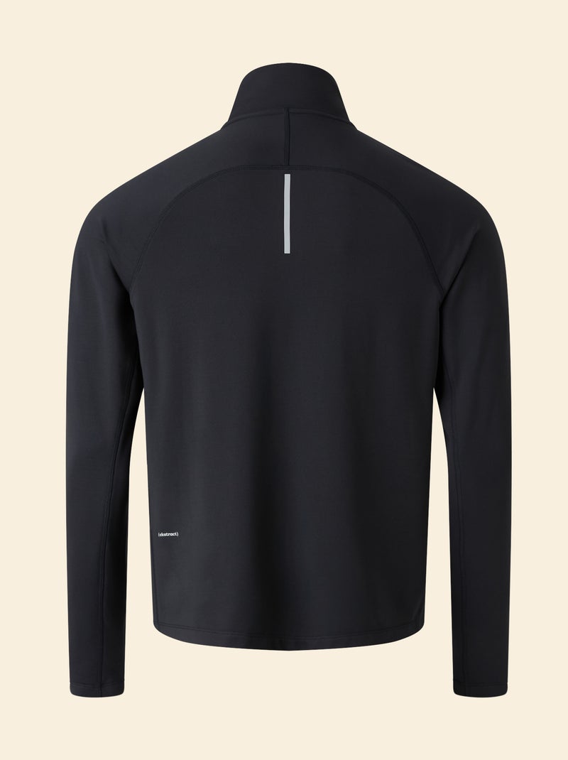 Gilet de sport à col zippé - (ekstract) Noir - Kiabi