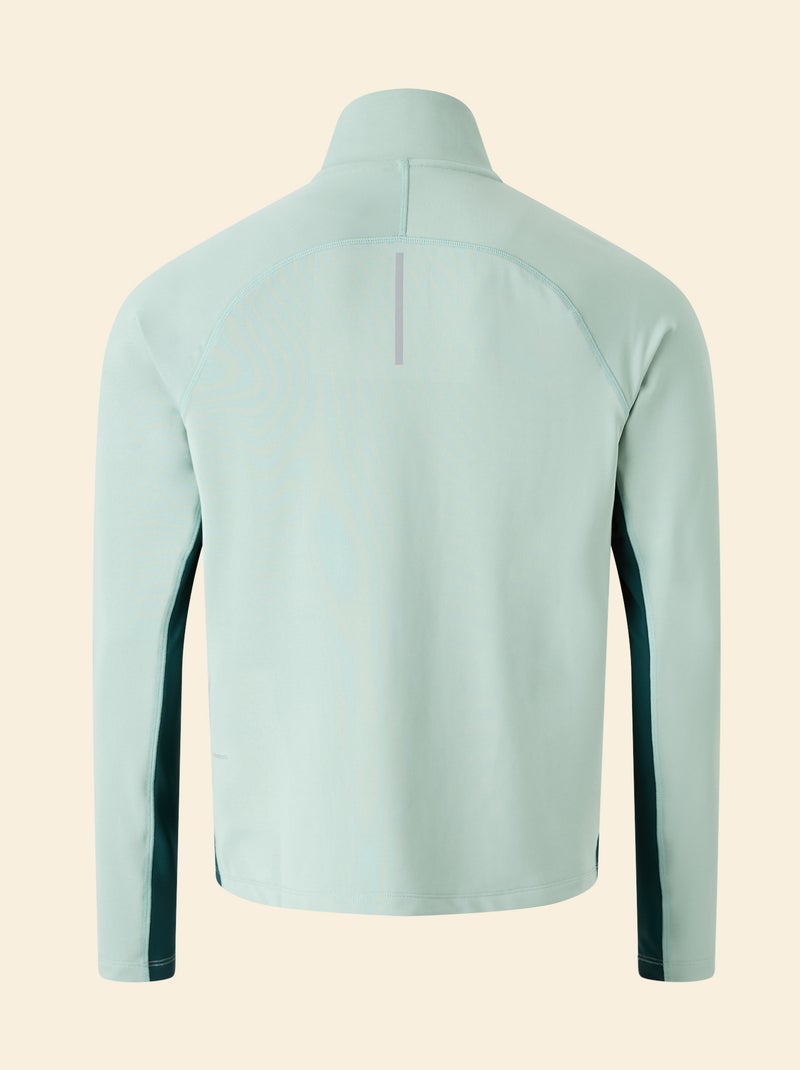 Gilet de sport à col zippé - (ekstract) Vert - Kiabi