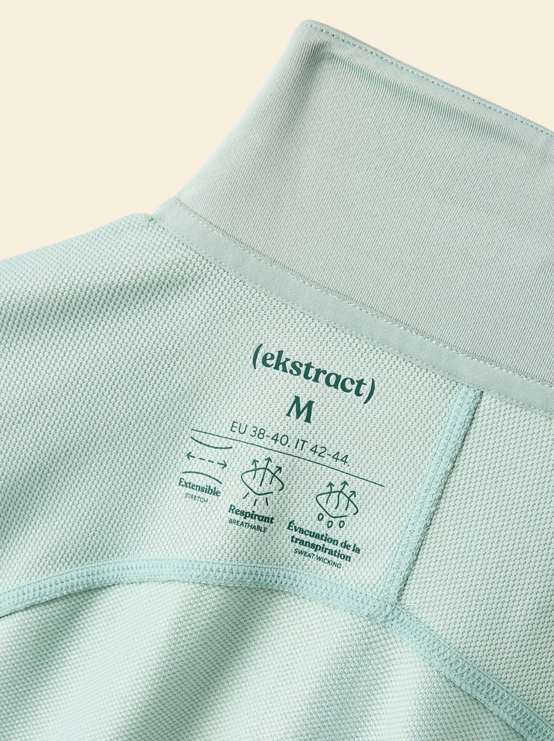 Gilet de sport à col zippé - (ekstract) Vert - Kiabi