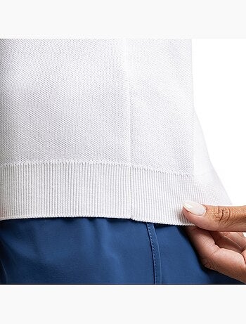 Gilet de tennis en maille col en v femme tennis femme smash