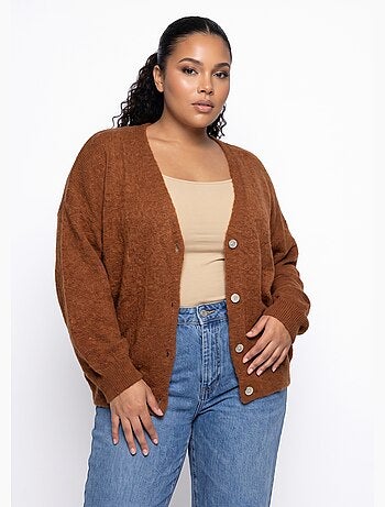 Gilet doux chaud tendance avec alpaga - afibel