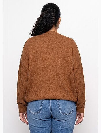 Gilet doux chaud tendance avec alpaga - afibel