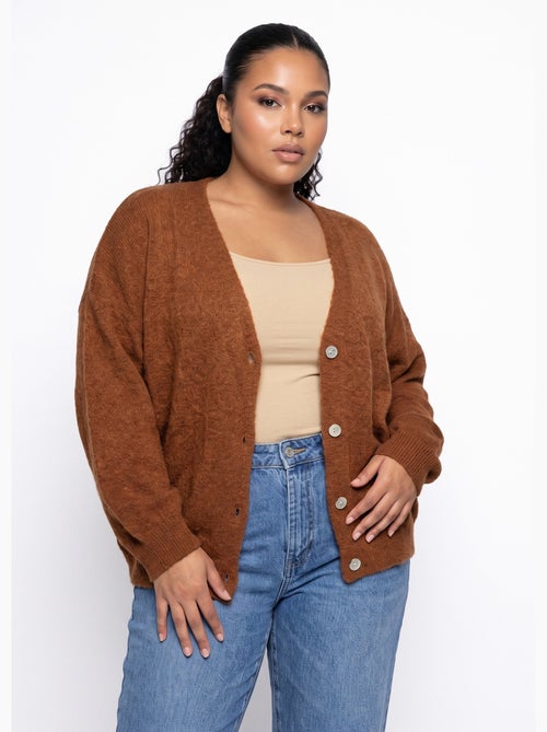 Gilet doux chaud tendance avec alpaga - afibel - Kiabi Gilet doux chaud tendance avec alpaga - afibel - Kiabi