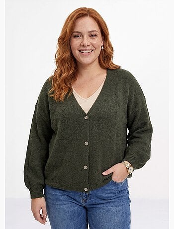 Gilet doux chaud tendance avec alpaga - afibel