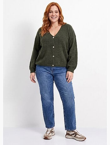 Gilet doux chaud tendance avec alpaga - afibel