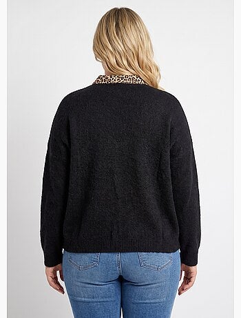 Gilet doux chaud tendance avec alpaga - afibel