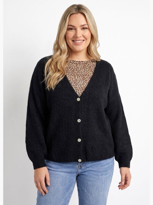 Gilet doux chaud tendance avec alpaga - afibel - Kiabi Gilet doux chaud tendance avec alpaga - afibel - Kiabi