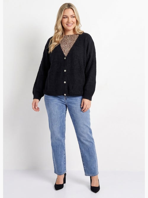 Gilet doux chaud tendance avec alpaga - afibel - Kiabi Gilet doux chaud tendance avec alpaga - afibel - Kiabi