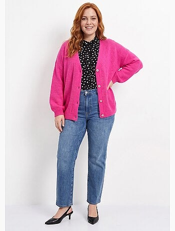 Gilet doux chaud tendance avec alpaga - afibel