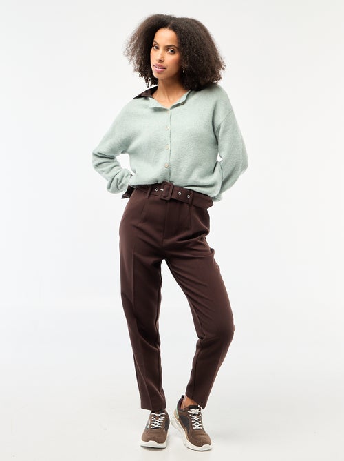 Gilet doux en laine et mohair - Kiabi