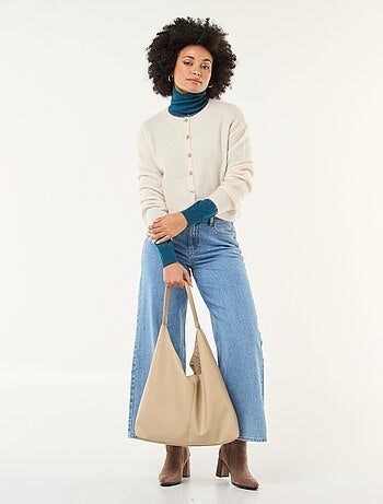 Gilet doux en laine et mohair