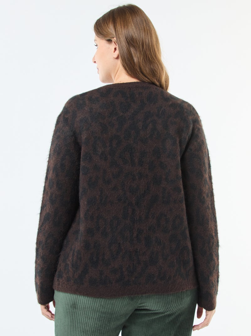 Gilet doux imprimé léopard Léopard - Kiabi