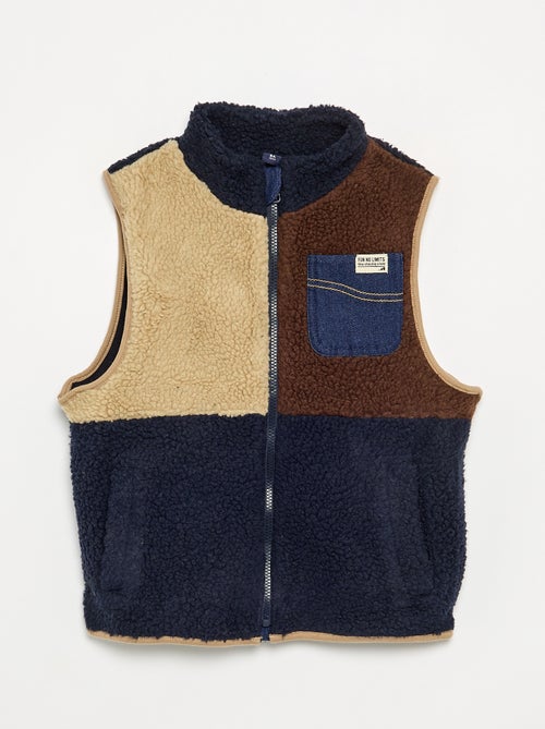 Gilet effet moutonnée sans manches - Kiabi Gilet effet moutonnée sans manches - Kiabi