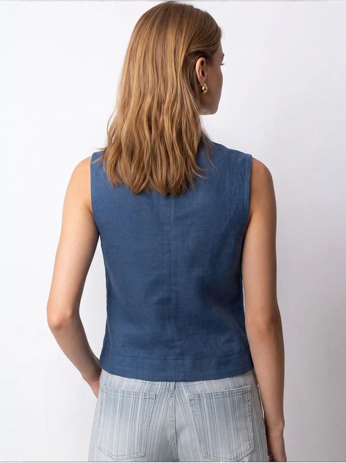 Gilet en coton mixray - Kiabi Gilet en coton mixray - Kiabi