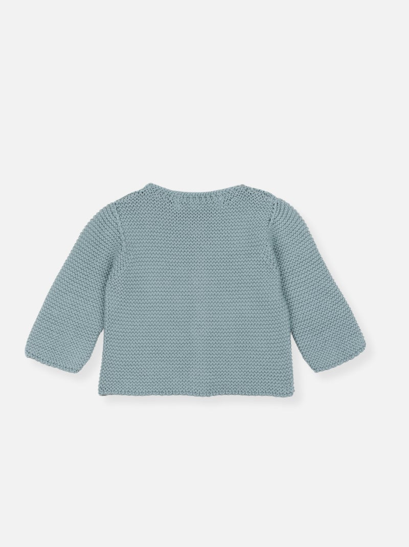 Gilet en coton petit mousse Vert - Kiabi