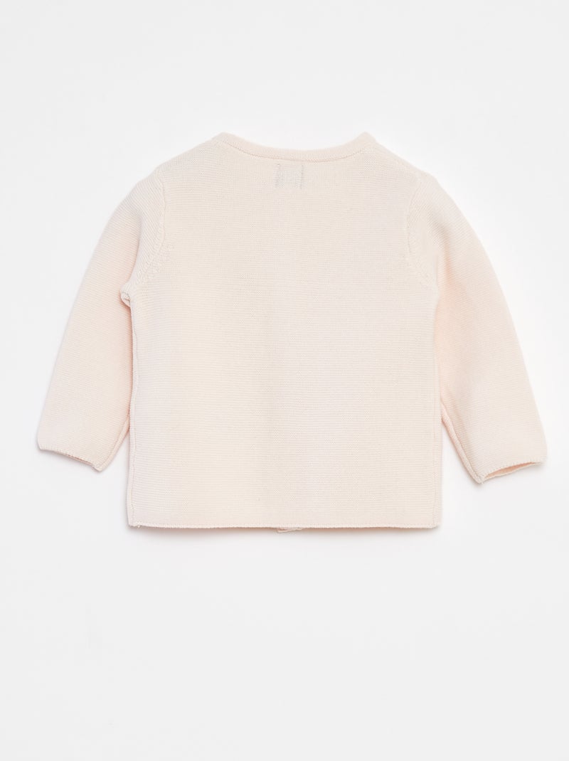 Gilet en coton Rose - Kiabi