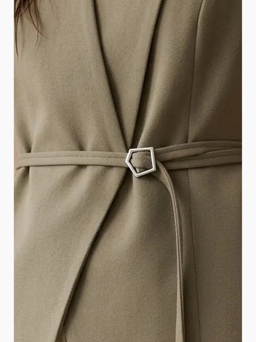 Gilet en crêpe ceinturé my fashion - Kiabi