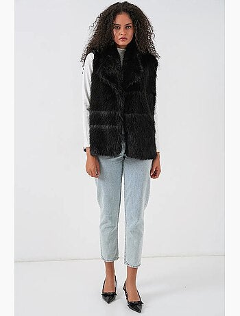 Gilet en fausse fourrure bdart