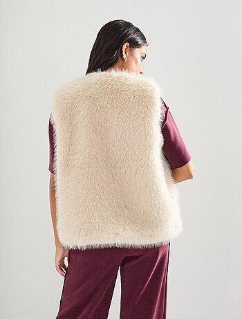 Gilet en fausse fourrure, MO Fashion