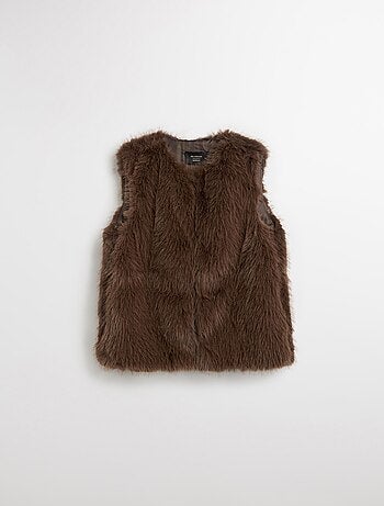 Gilet en fausse fourrure, MO Fashion