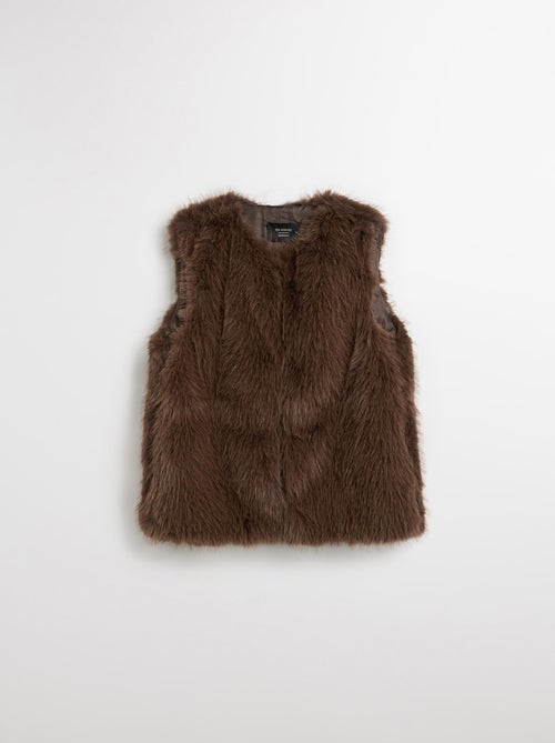 Gilet en fausse fourrure, MO Fashion - Kiabi