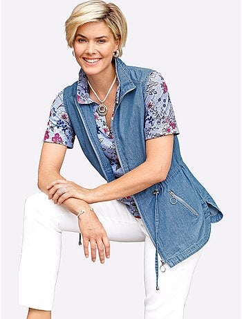 Gilet En Jean 100% Coton - Taille Standard - Witt
