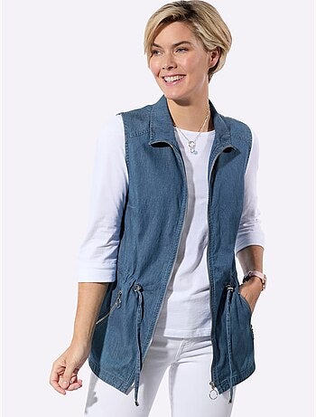 Gilet En Jean 100% Coton - Taille Standard - Witt