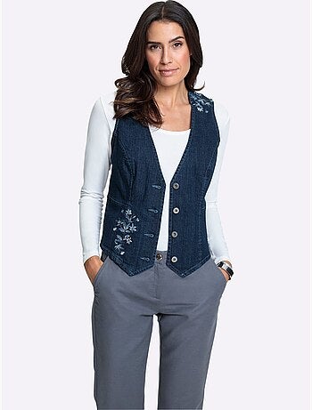 Gilet En Jean 99% Coton - Taille Standard - Witt