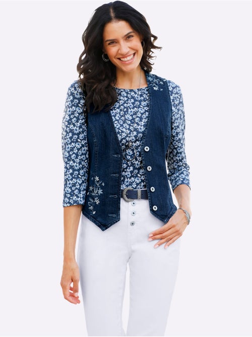 Gilet En Jean 99% Coton - Taille Standard - Witt - Kiabi