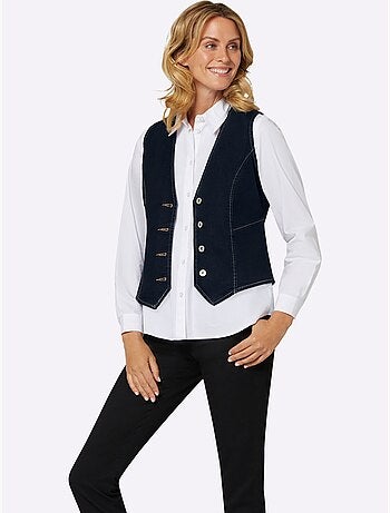 Gilet En Jean Pourcentage De Coton élevé - Taille Standard - Witt