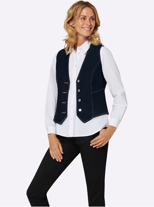 Gilet En Jean Pourcentage De Coton élevé - Taille Standard - Witt - Kiabi