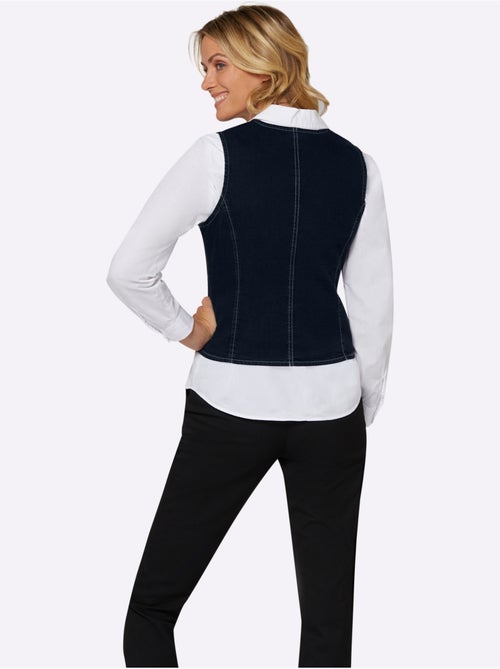 Gilet En Jean Pourcentage De Coton élevé - Taille Standard - Witt - Kiabi