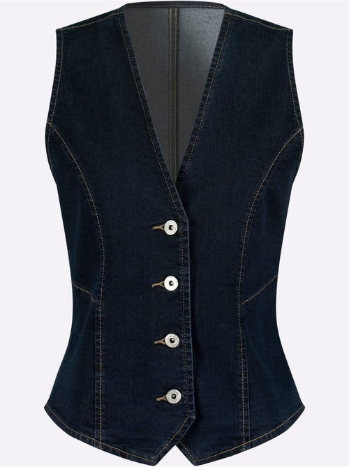 Gilet En Jean Pourcentage De Coton élevé - Taille Standard - Witt - Kiabi
