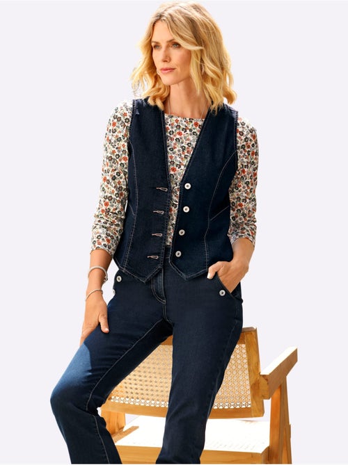 Gilet En Jean Pourcentage De Coton élevé - Taille Standard - Witt - Kiabi