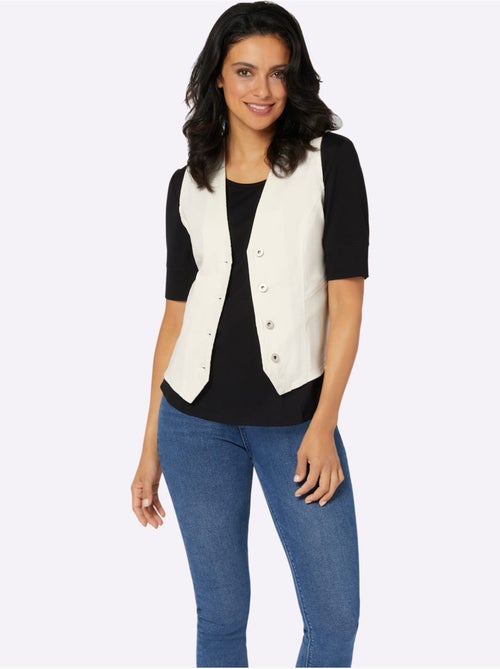 Gilet En Jean Pourcentage De Coton élevé - Taille Standard - Witt - Kiabi