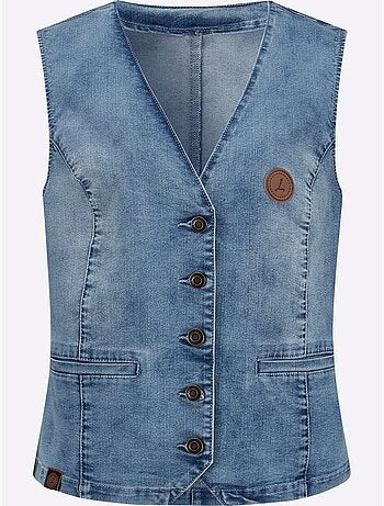 Gilet En Jean Qualité Coton - Taille Standard - Witt