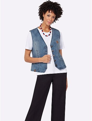 Gilet En Jean Qualité Coton - Taille Standard - Witt