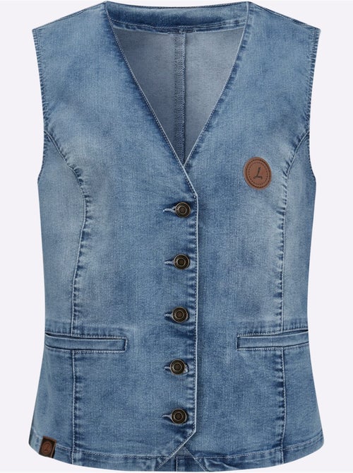 Gilet En Jean Qualité Coton - Taille Standard - Witt - Kiabi